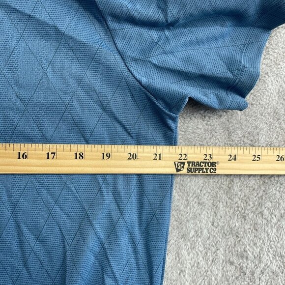 NEW Modern Ambition Men's M Delightfully Technical Polo Shirt Blue Cotton - Picture 5 of 9